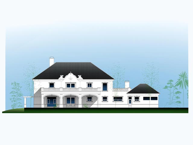 Clubhouse building redesign, draft design 2009. 